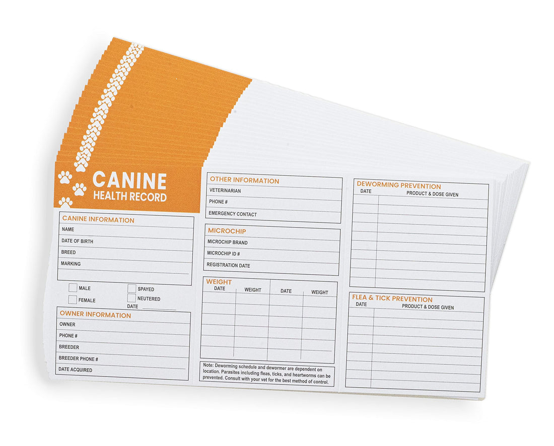 Good|Harbor Pet Supplies | Premium Canine Health Record 6x4 Inch
