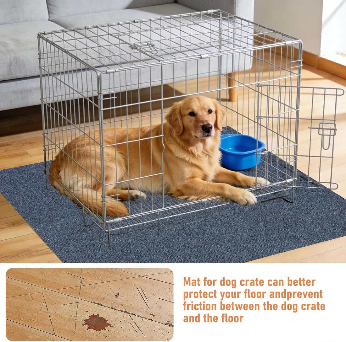 35" X 47" X 0.2''Large Mat for Under Dog Crate-Absorbs Urine