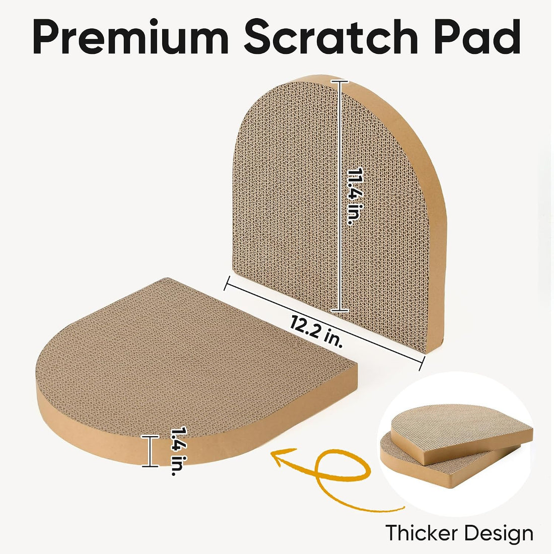FUKUMARU 2 Packs Replacement Refills for 24 Inch Cat Scratcher Bed