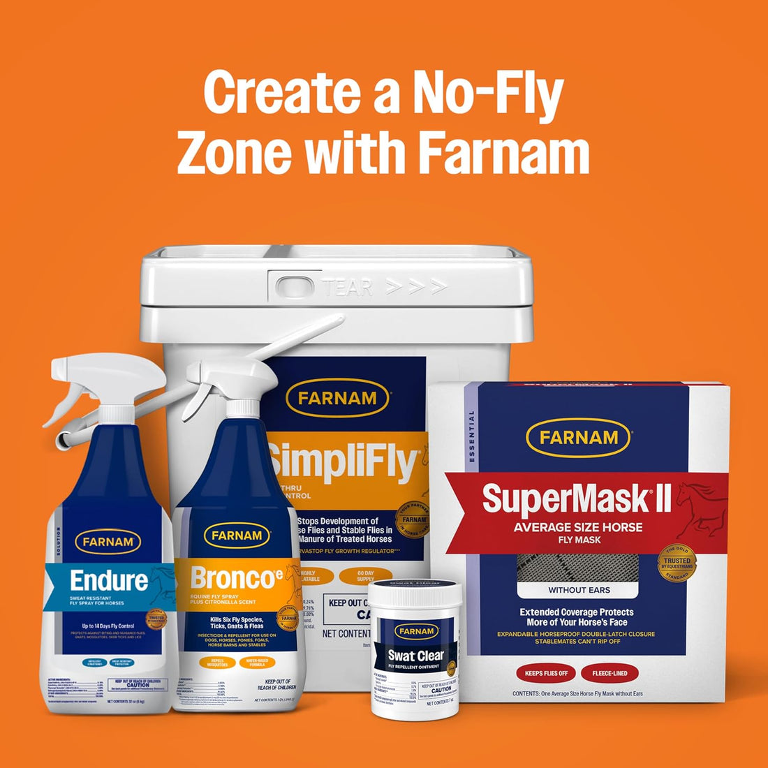 Farnam Endure Fly Spray for Horses, Long-Lasting Fly Repellent