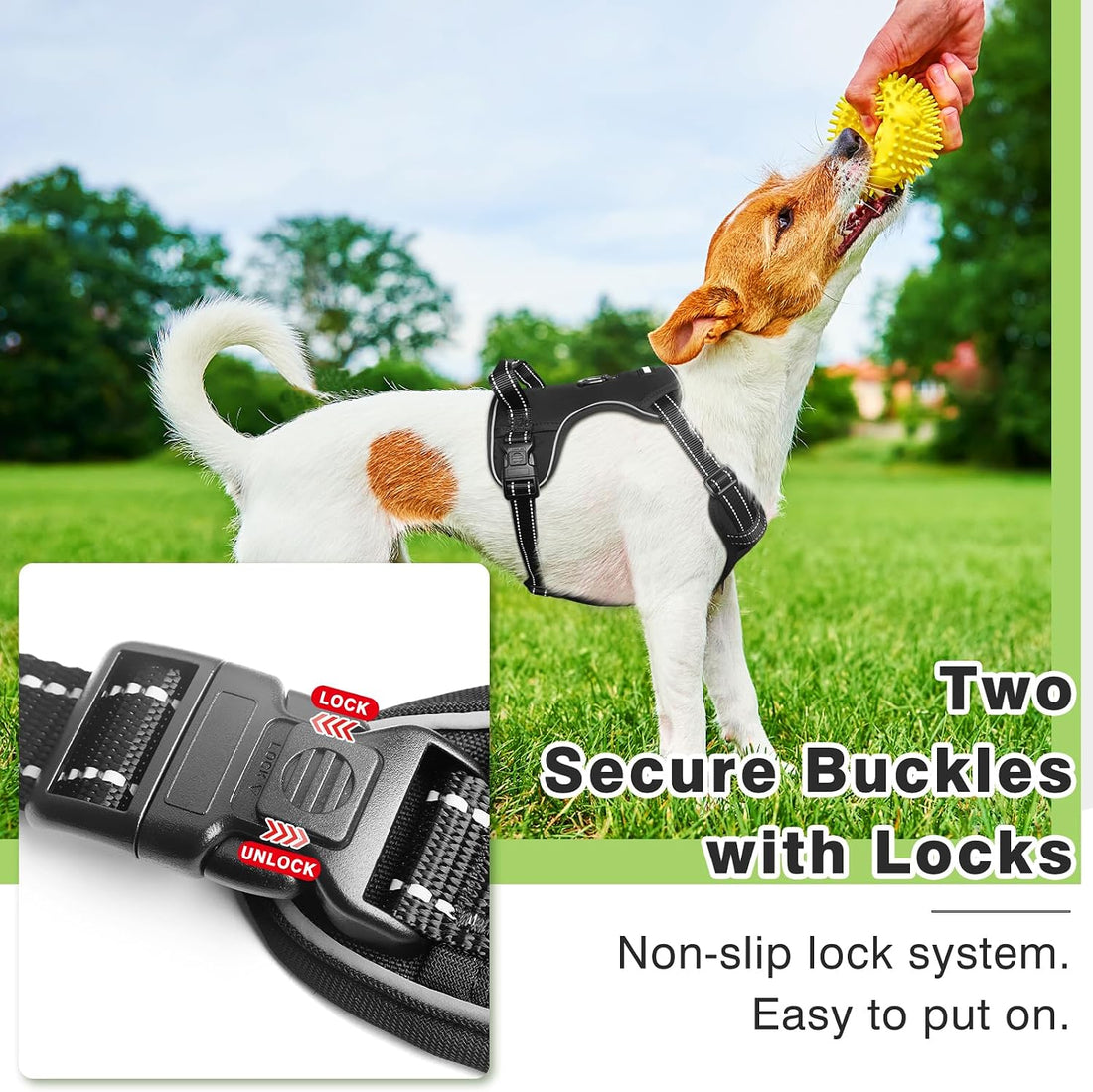 WINSEE Dog/Pet Harnesses No Pull with Dog Collar