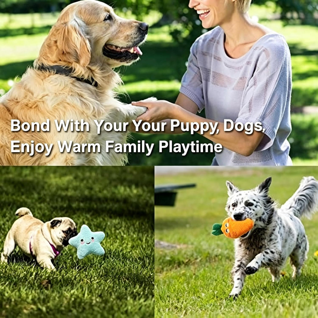 SZKOKUHO 9 Pack Small Dogs Puppy Squeaky Dog Toys,Cute Variety Colors