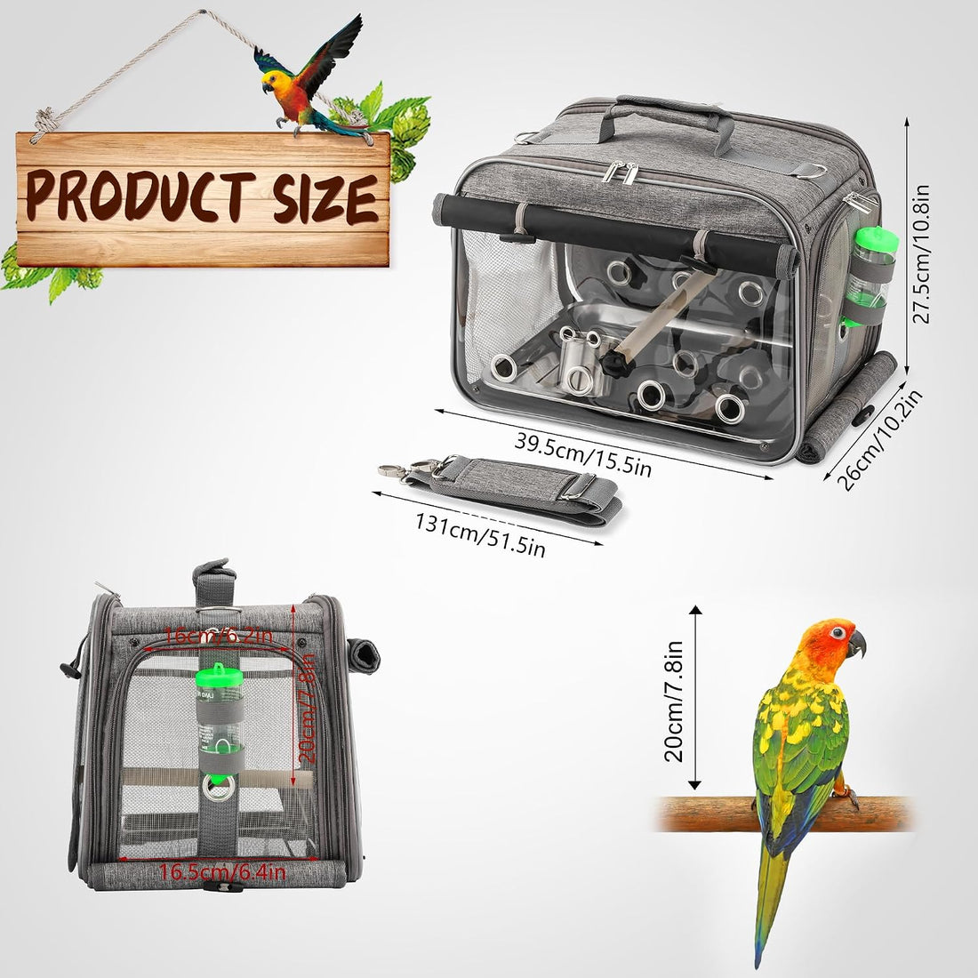 Suertree Bird Carrier Airline Approved