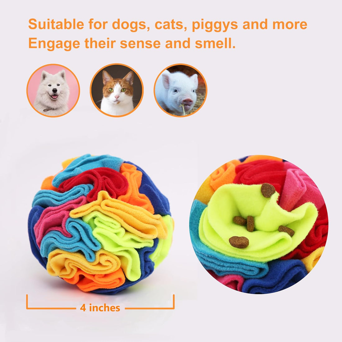 Ablechien Snuffle Ball - Snuffle Ball for Small Dogs
