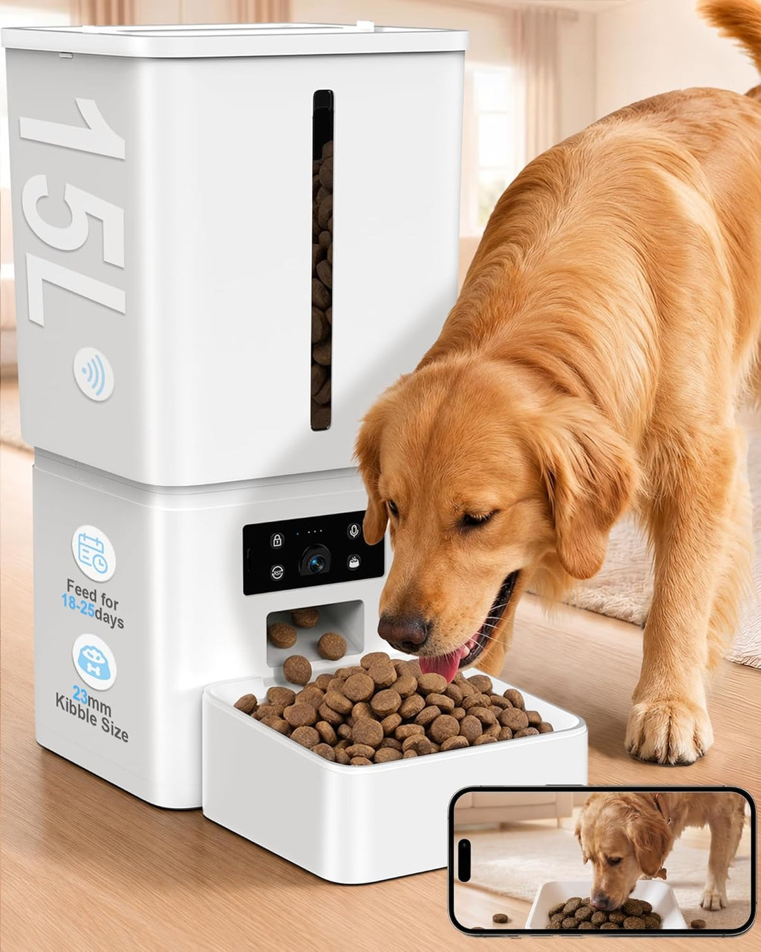 Gwozn Automatic Dog Feeder Large Breed