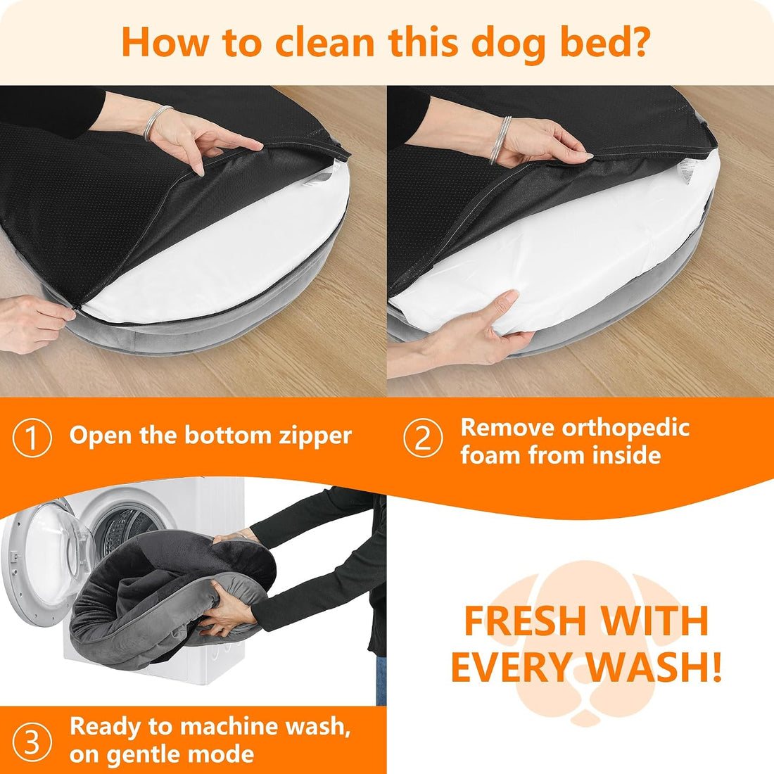 Dwanton Orthopedic Waterproof Medium Dog Bed Sofa, Gel Memory Foam
