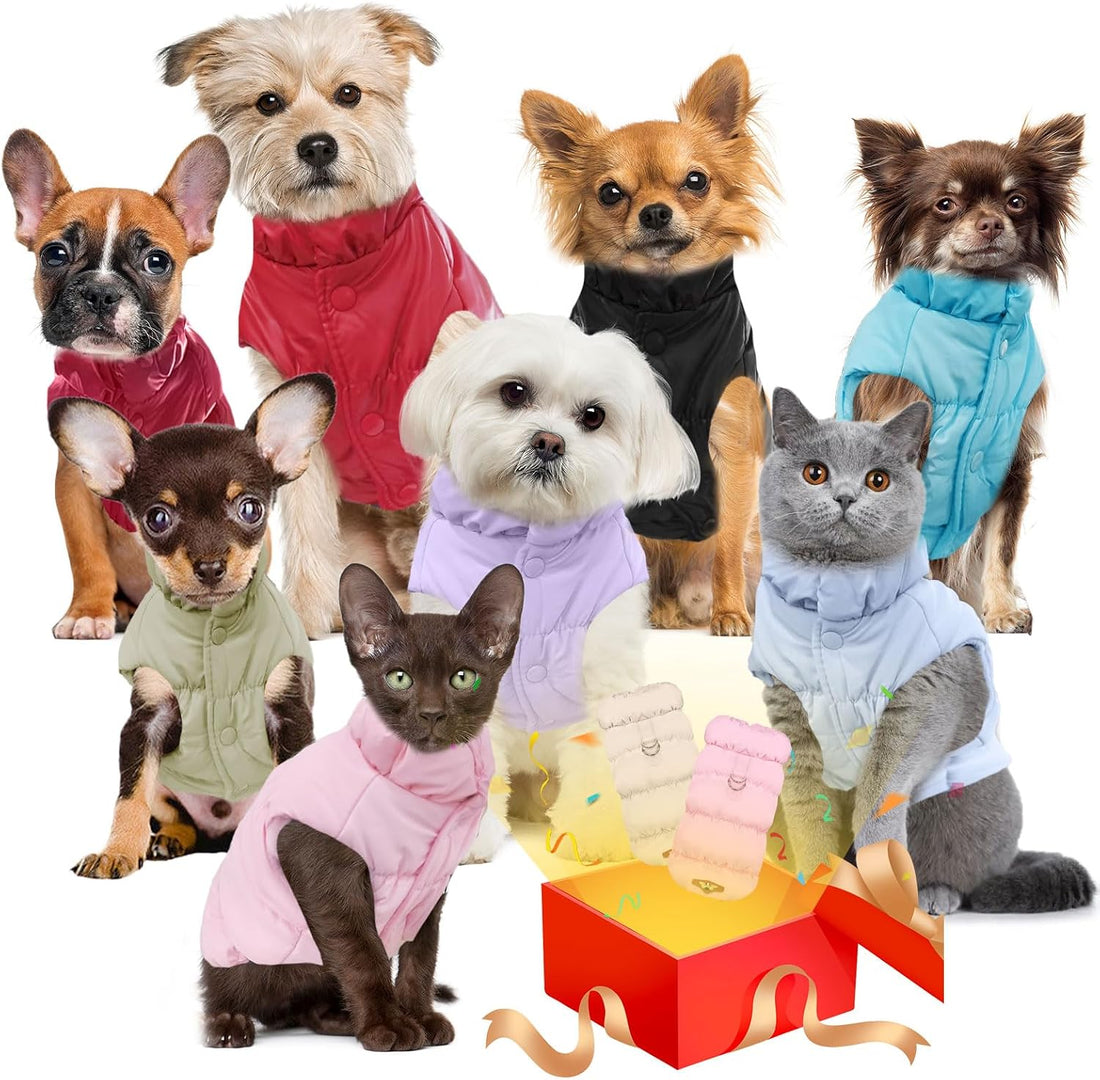 ABRRLO Warm Fleece Dog Jacket Coat for Small Medium Dog Winter