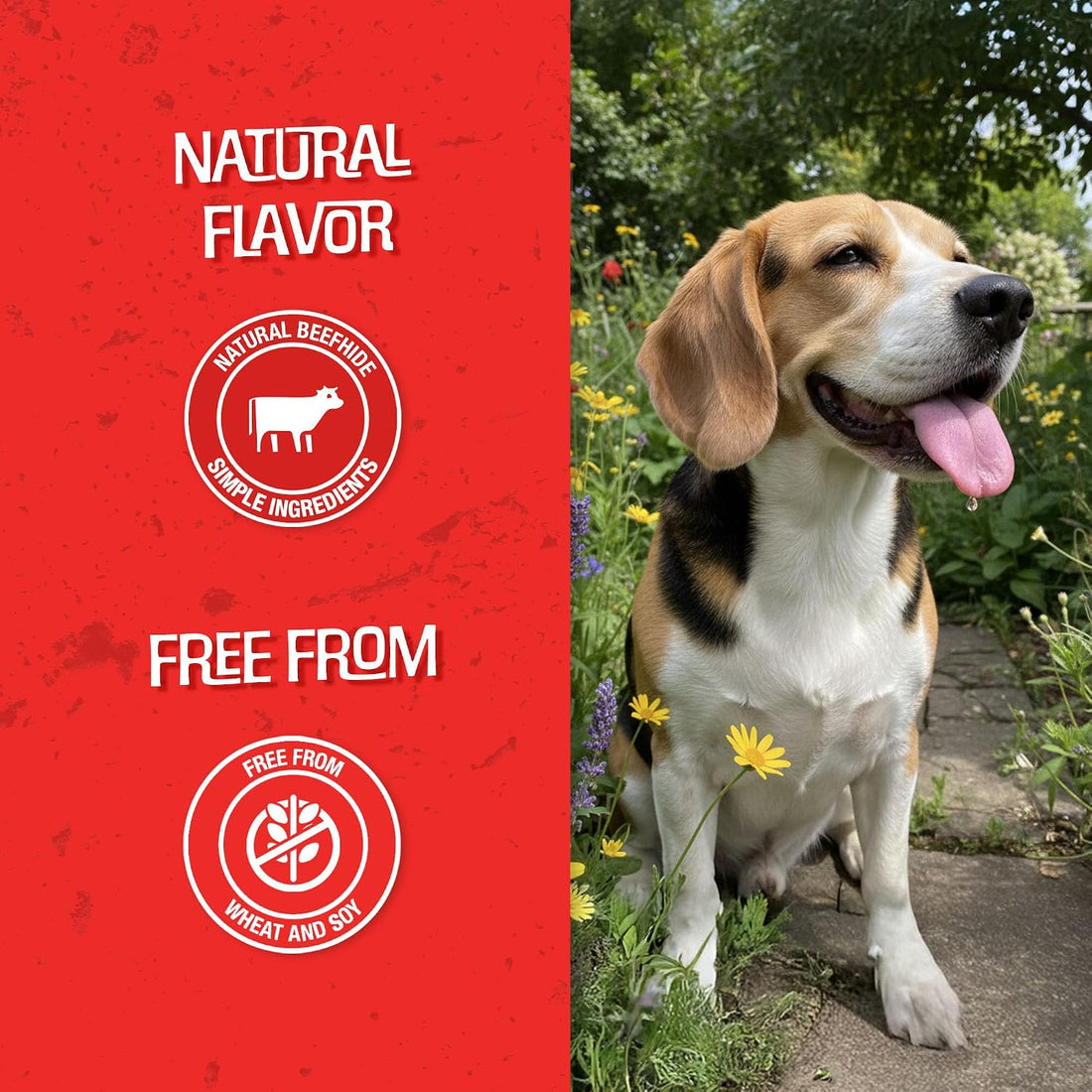 Chomp'ems Purehide Sticks Healthy Natural Rawhide Dog Chew, 12 oz