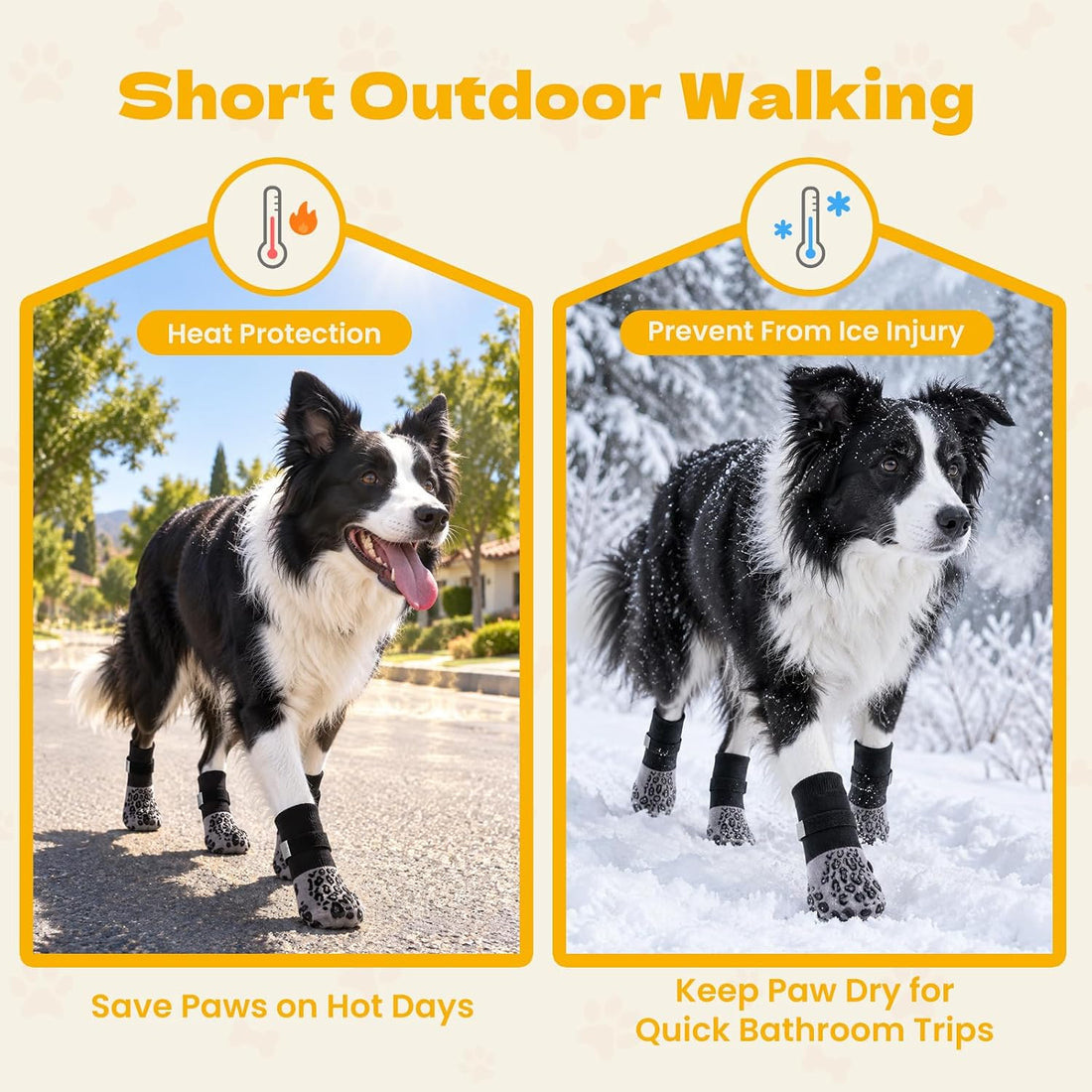 Non Slip Dog Socks to Prevent Licking Paws
