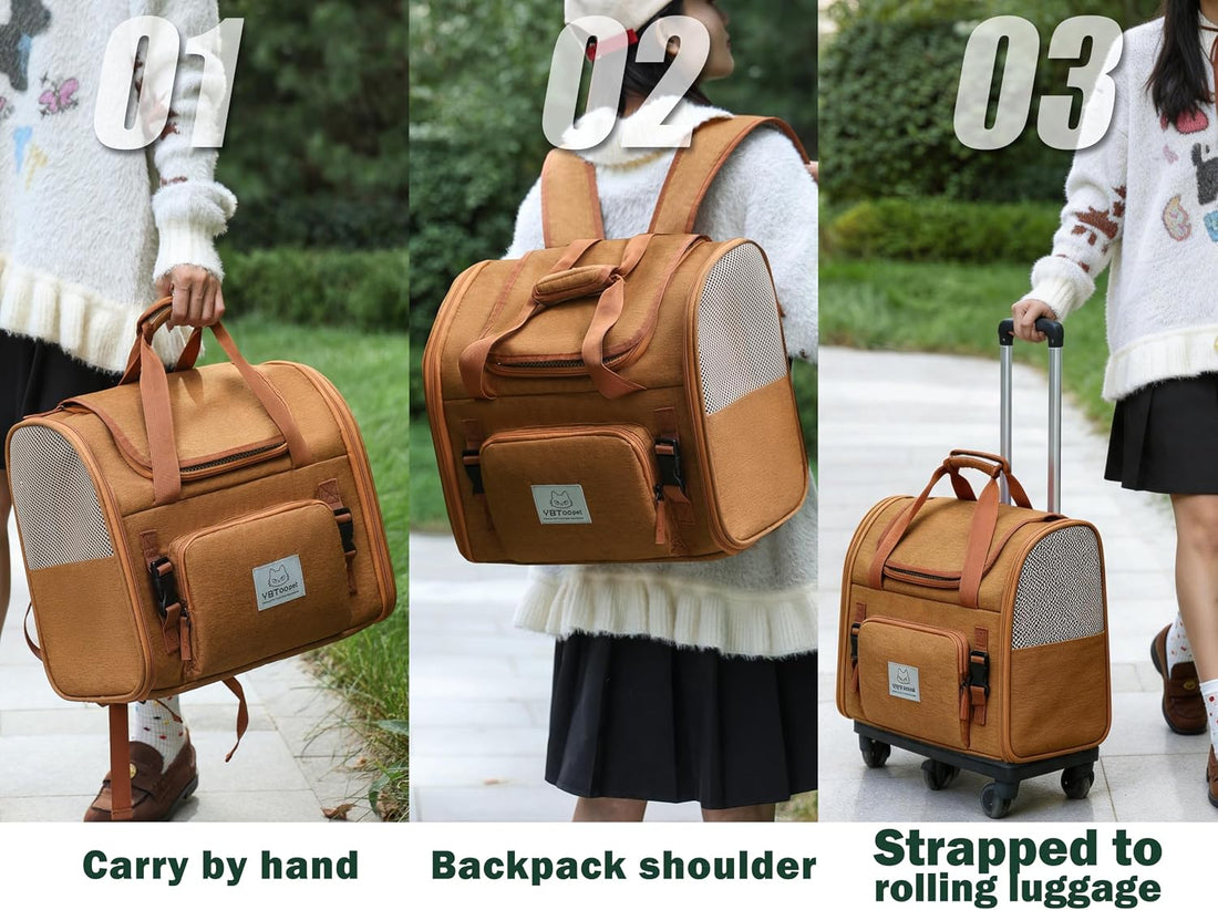 Cat Backpack Expandable, Cat Carrier for Travel & Hiking