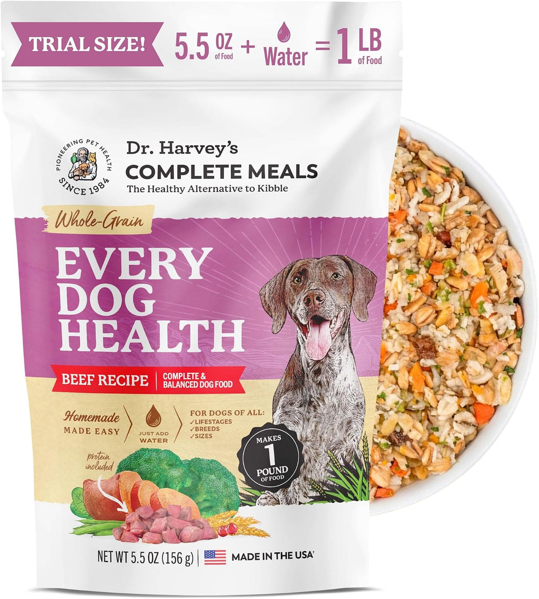 Dr. Harvey's Every Dog Health, Meal with Dehydrated Beef (5 lb)