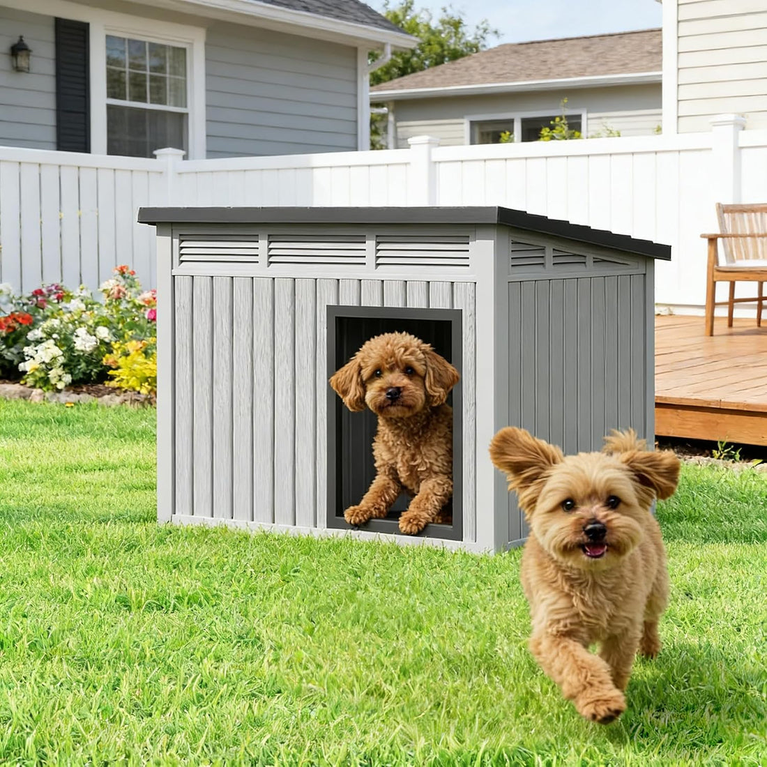 Bifanuo Outdoor Dog House Outdoor for Medium and Small Dog