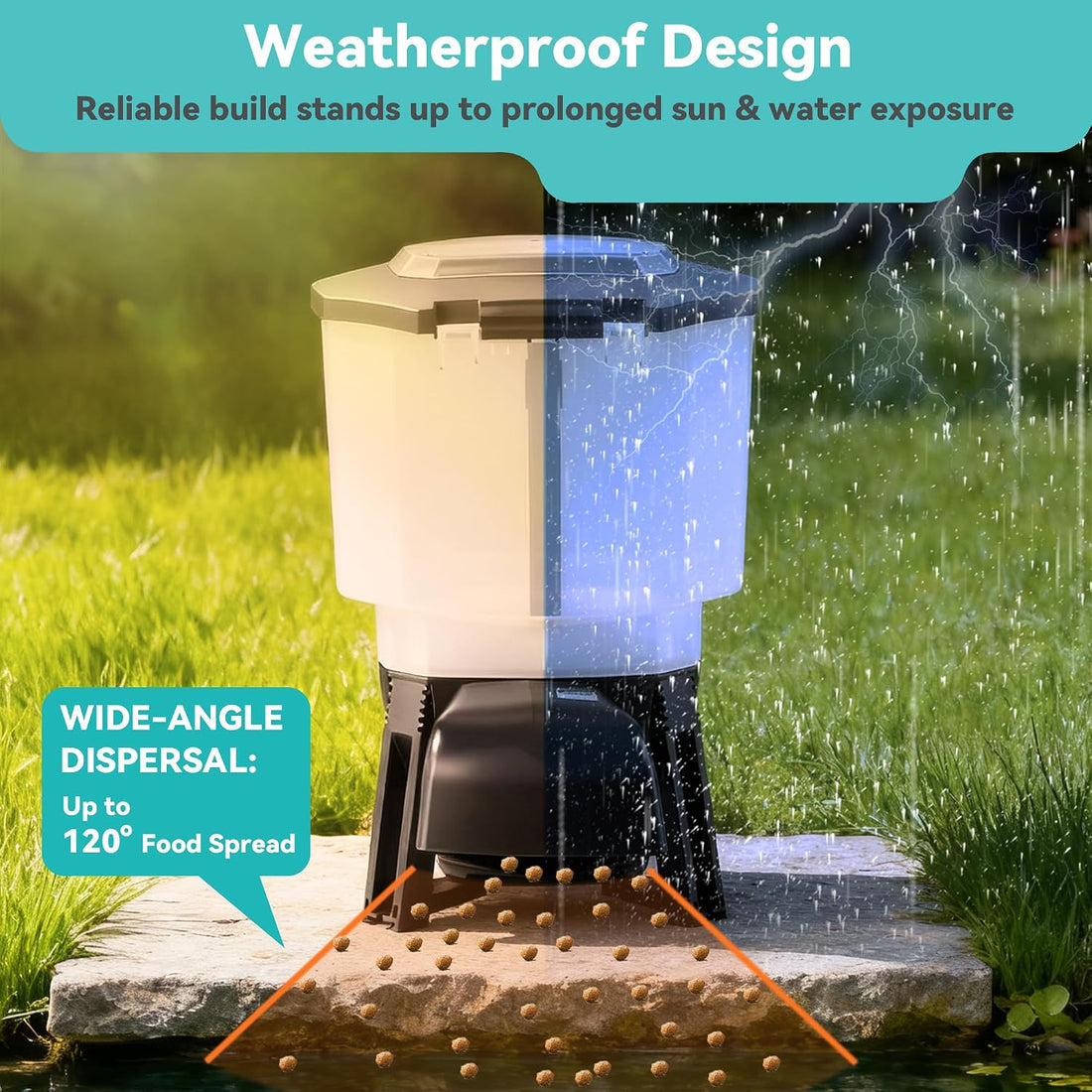 Solar Automatic Fish Feeder for Pond