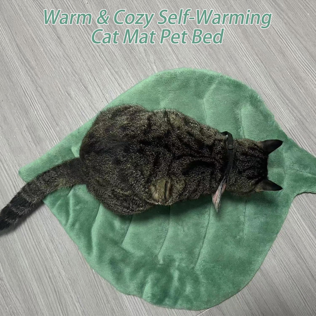 Romaneco Leaf Shaped Self-Warming Cat Bed Mat