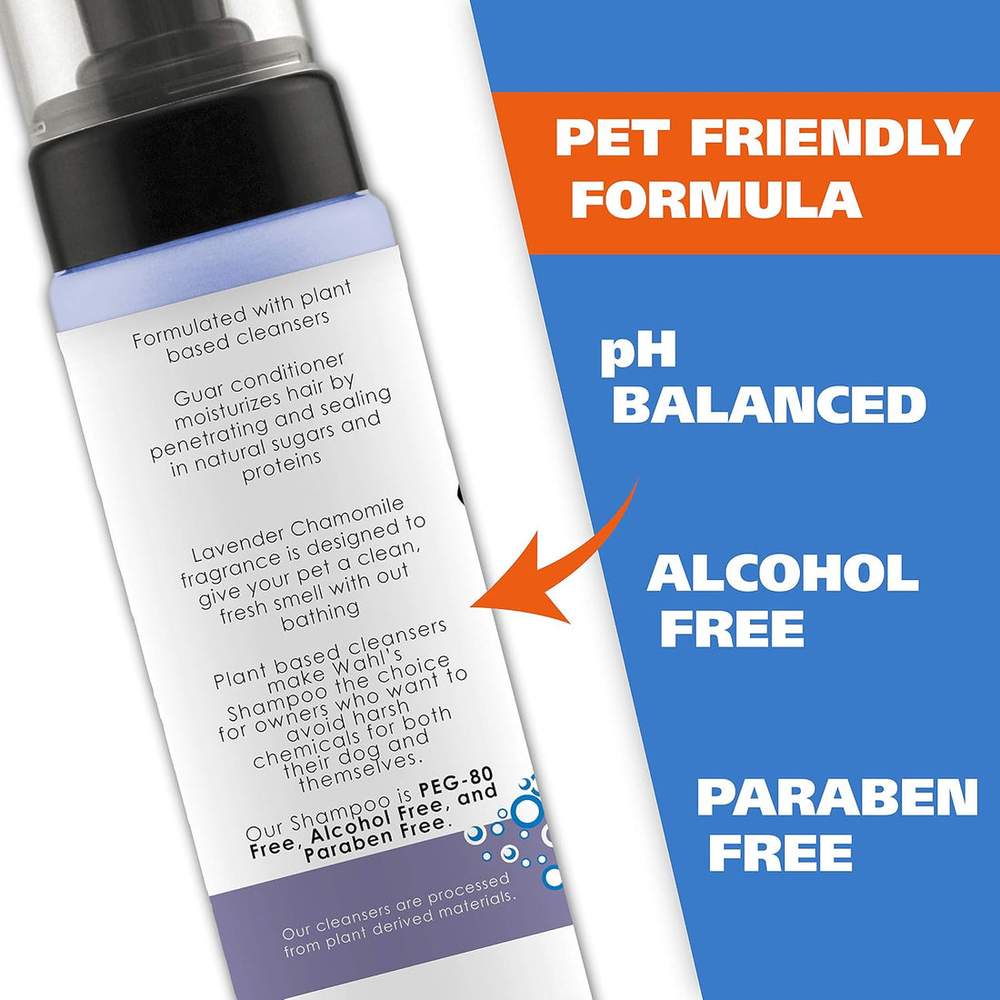 Wahl USA Pet Friendly Waterless No Rinse Shampoo for Animals