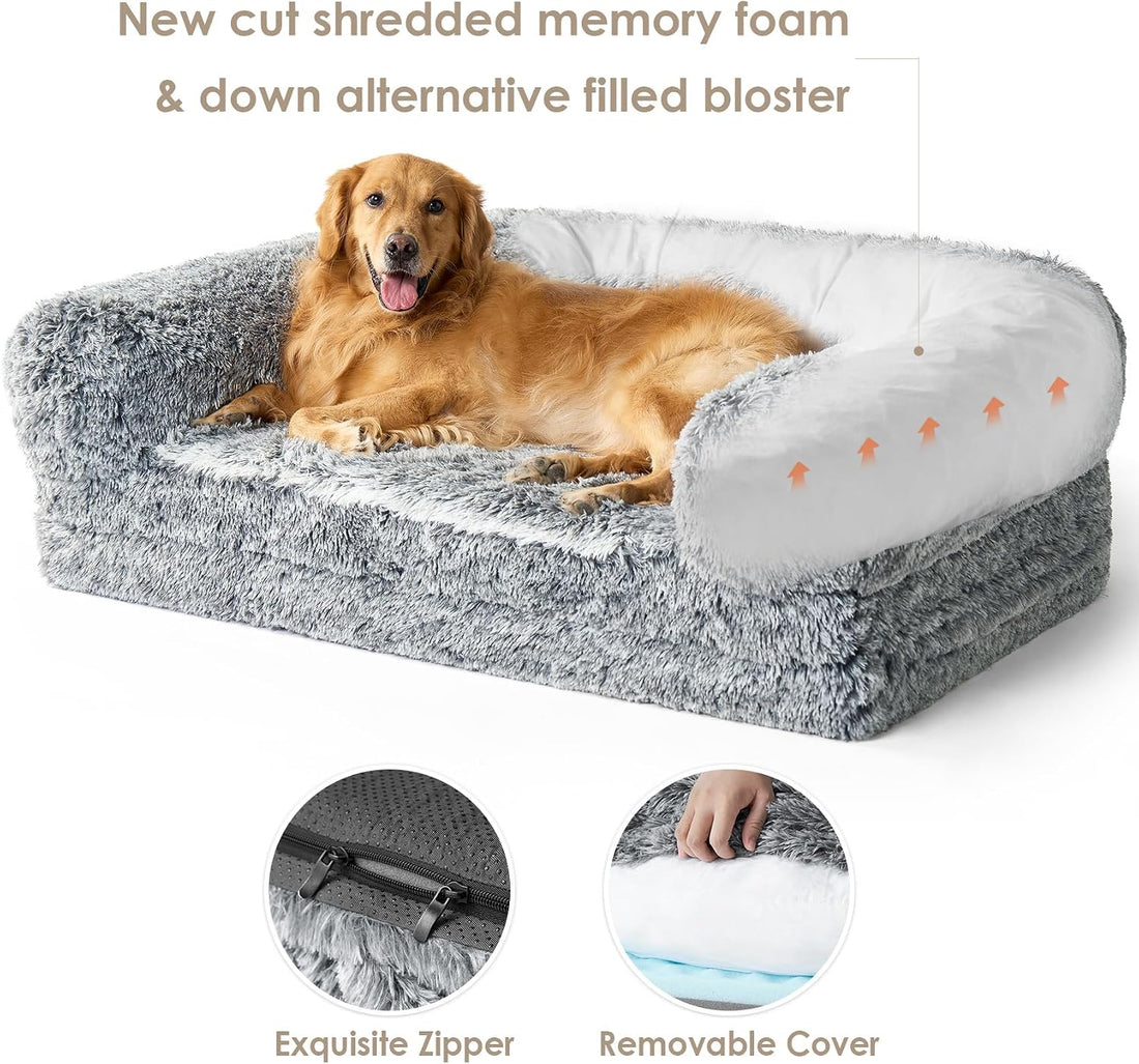 EHEYCIGA Orthopedic Foldable Human Dog Bed - 72x44x11