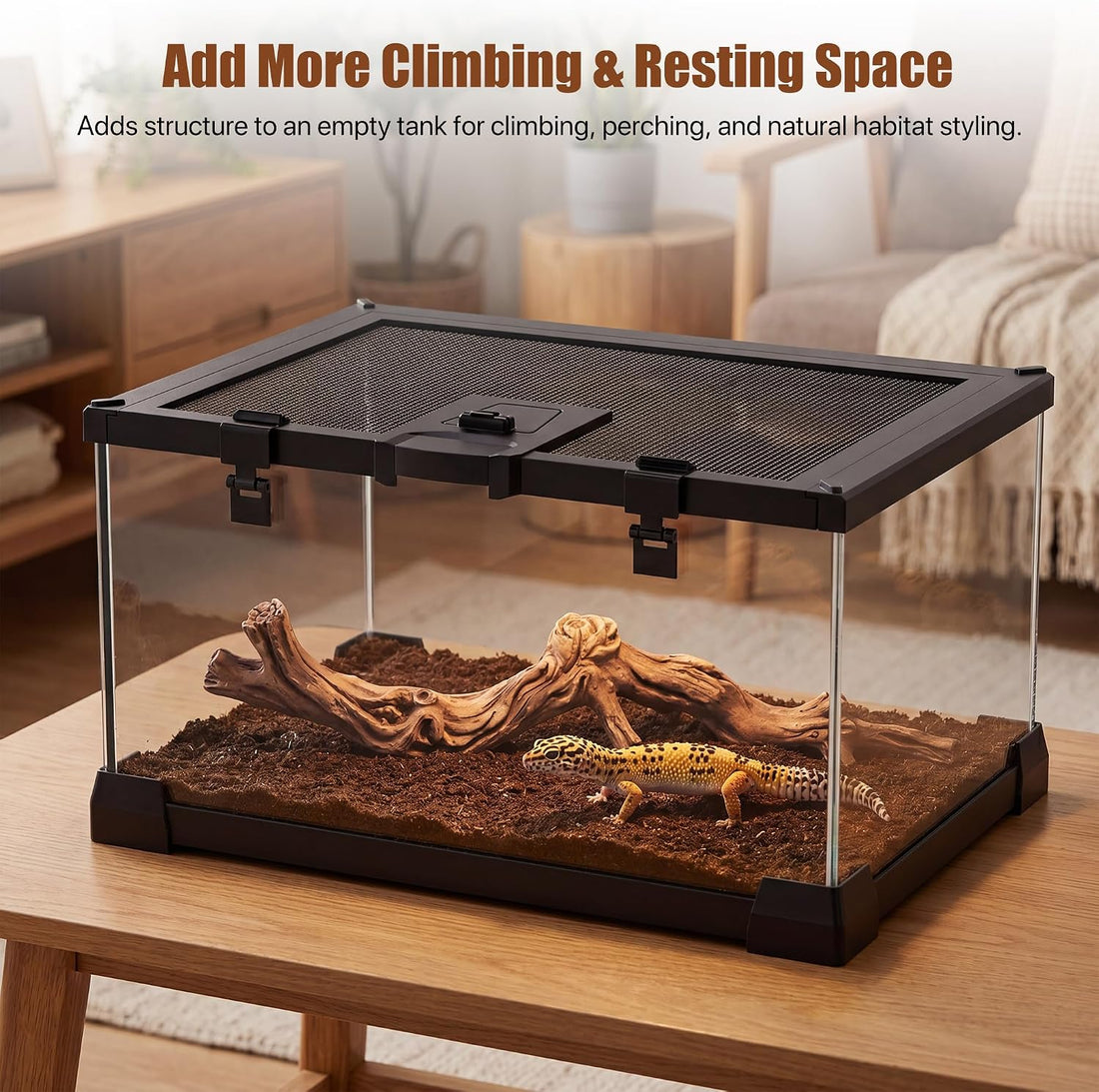 Reptile Resin Wood Decor for Terrarium