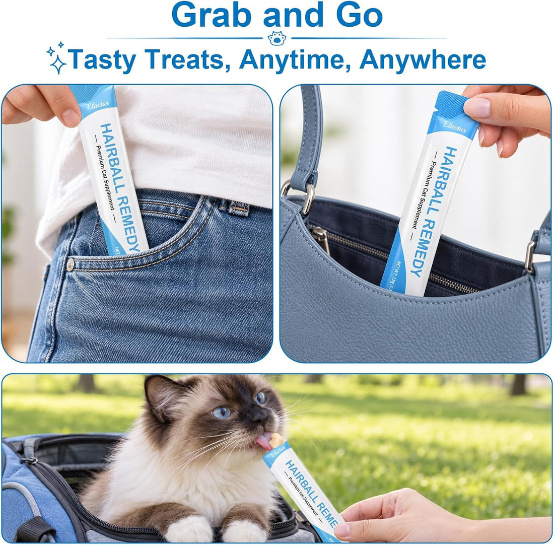 Lickable Cat Treats, Cat Grass Treats for Indoor Cats