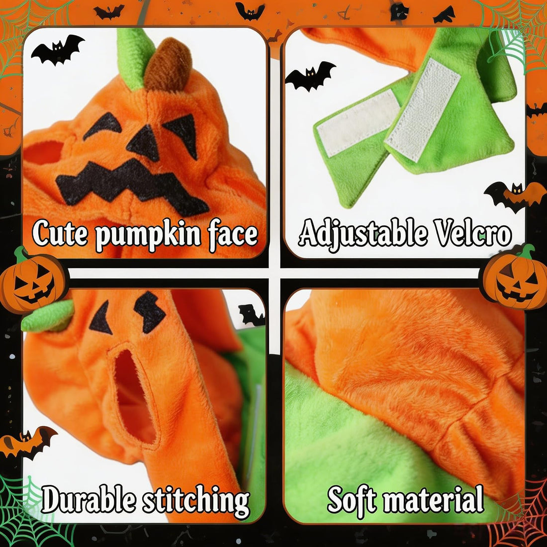 Orgrimmar Halloween Pumpkin Kitty Cat Hat Cosplay Cap Collar Costume