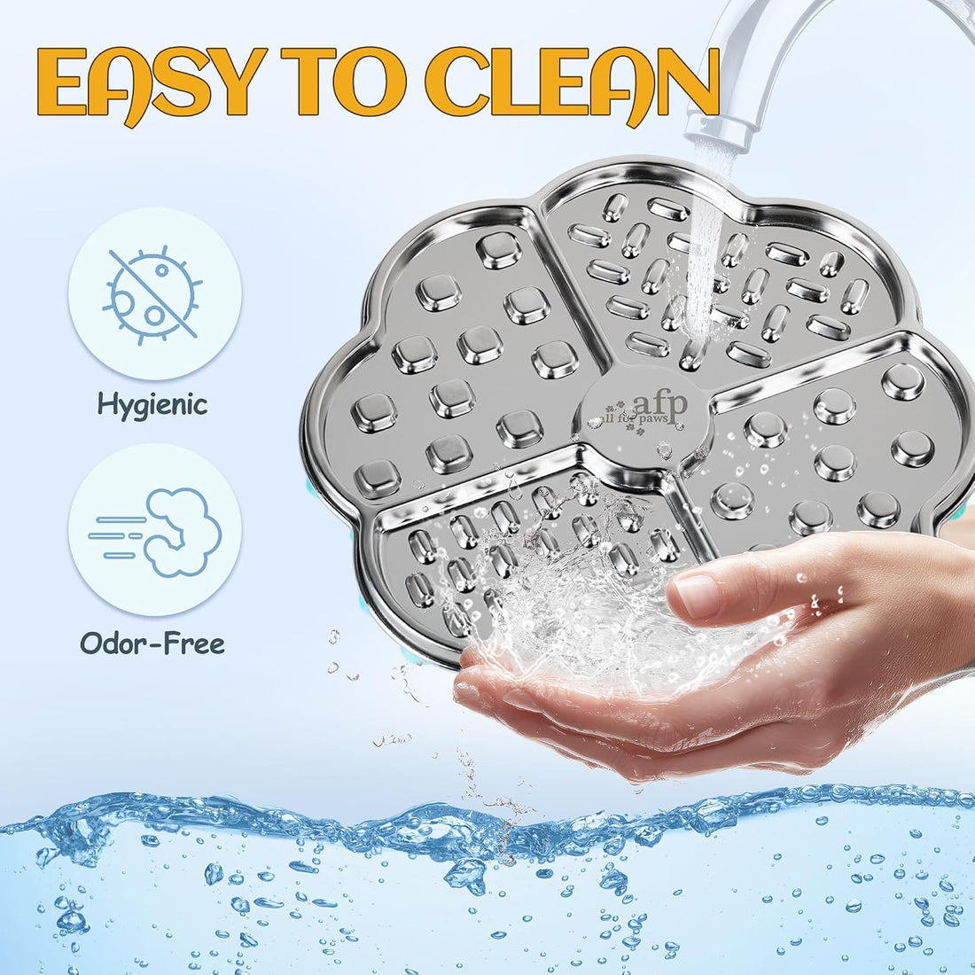 ALL FOR PAWS Stainless Steel Lick Mat for Dogs & Cats