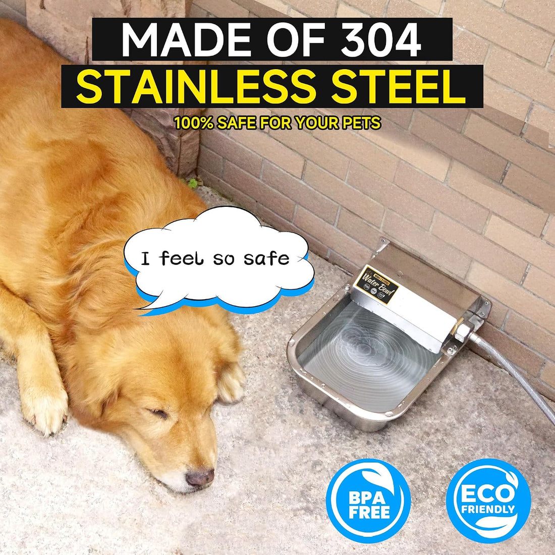 PETIMI Automatic Water Dispenser for Dogs