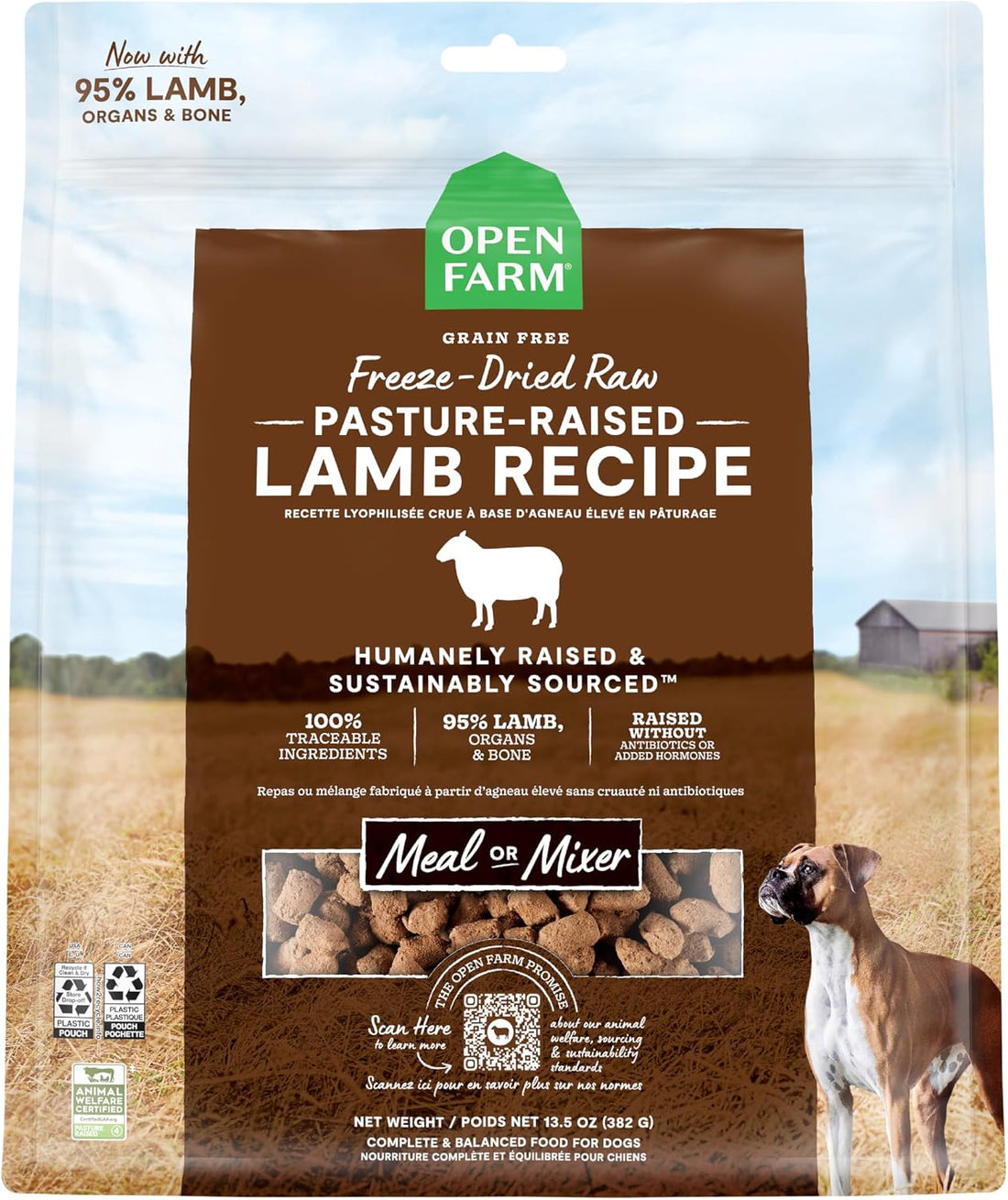 Open Farm Freeze Dried Raw Dog Food, Beef Bite-Sized Morsels