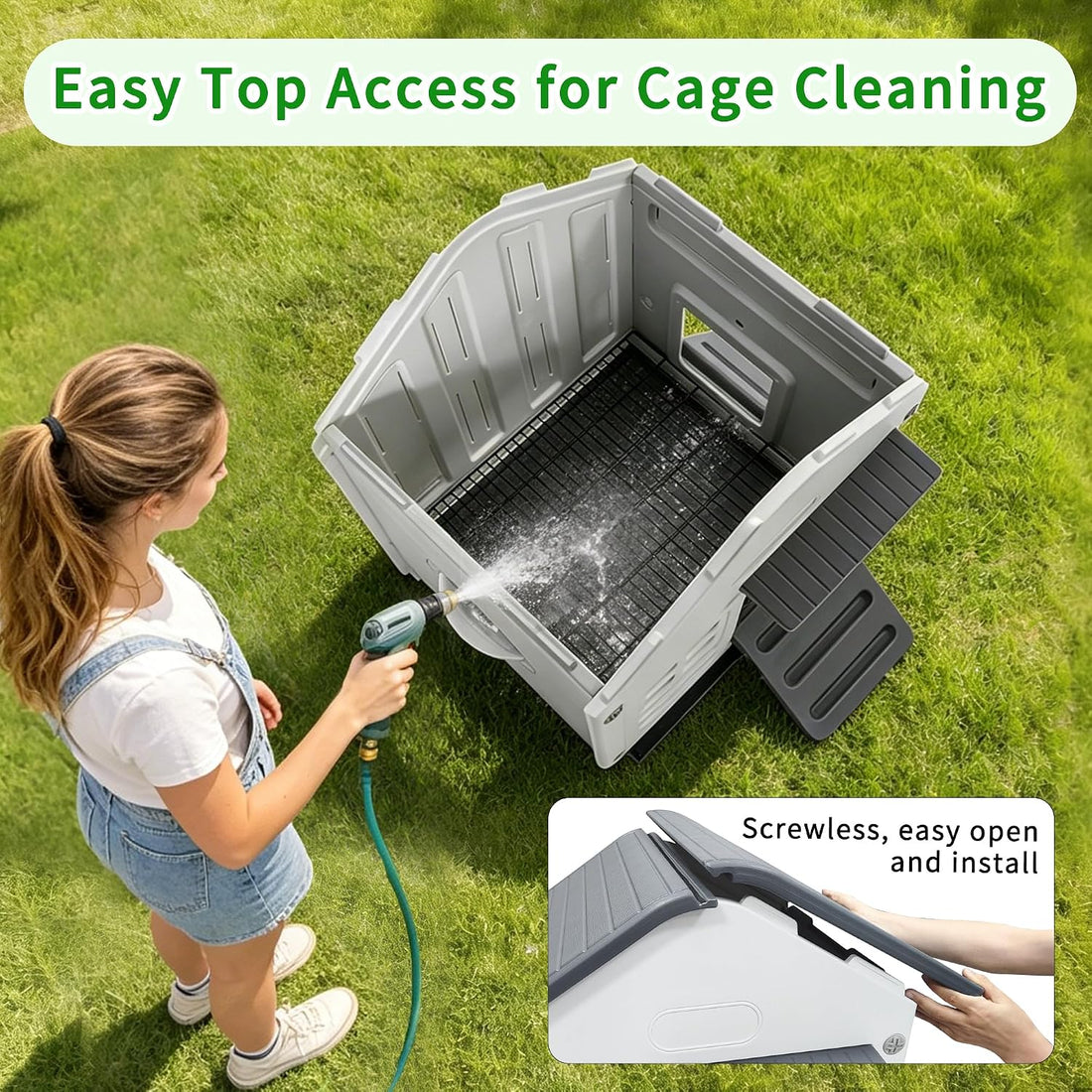 Plastic Rabbit Cage Outdoor Indoor