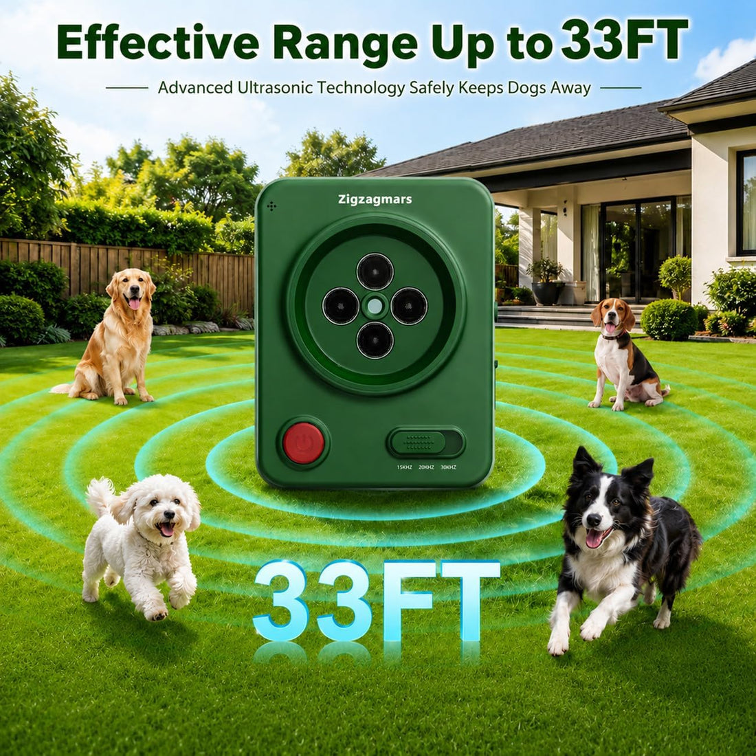 Ultrasonic Anti Barking Device for Dogs, No App, Instant Use