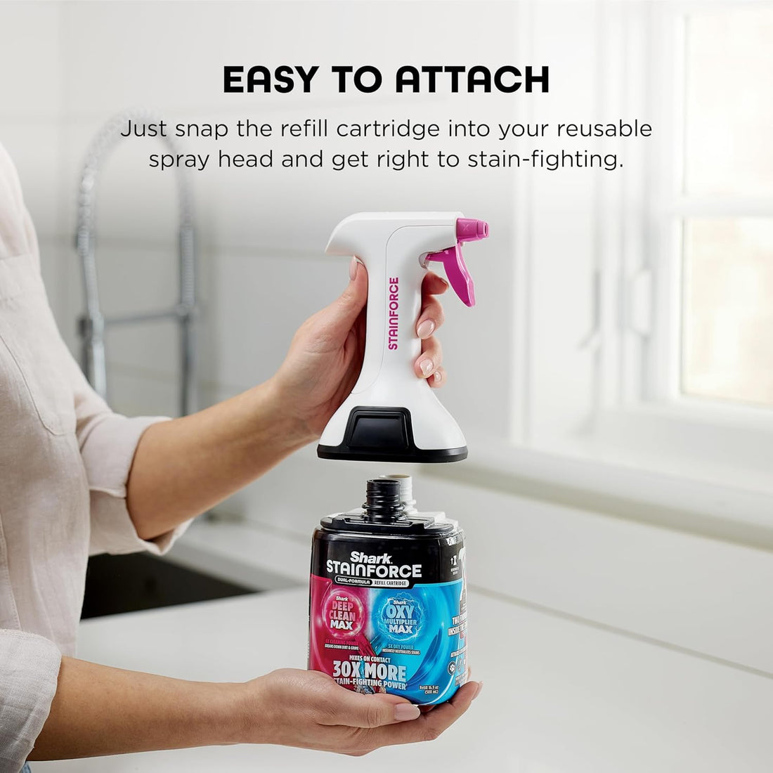Shark StainForce 2-Pack Refill Cartridge, Stain & Odor Remover