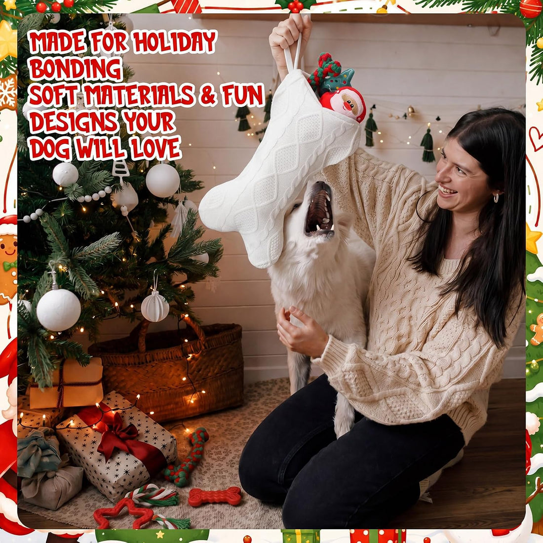 Kasyat 9 Pcs Christmas Dog Gift Set