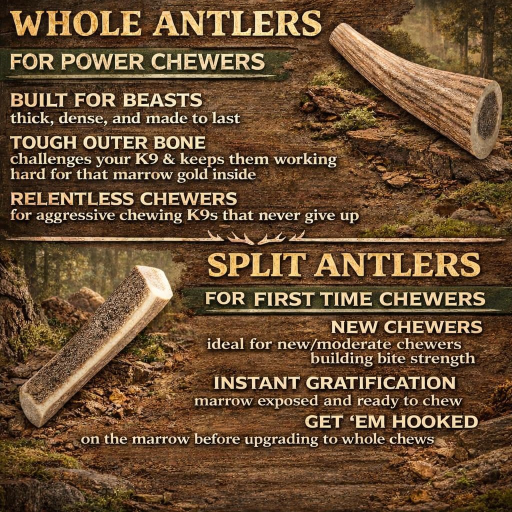 Elk Antlers for Dogs – Large Whole Natural Chew