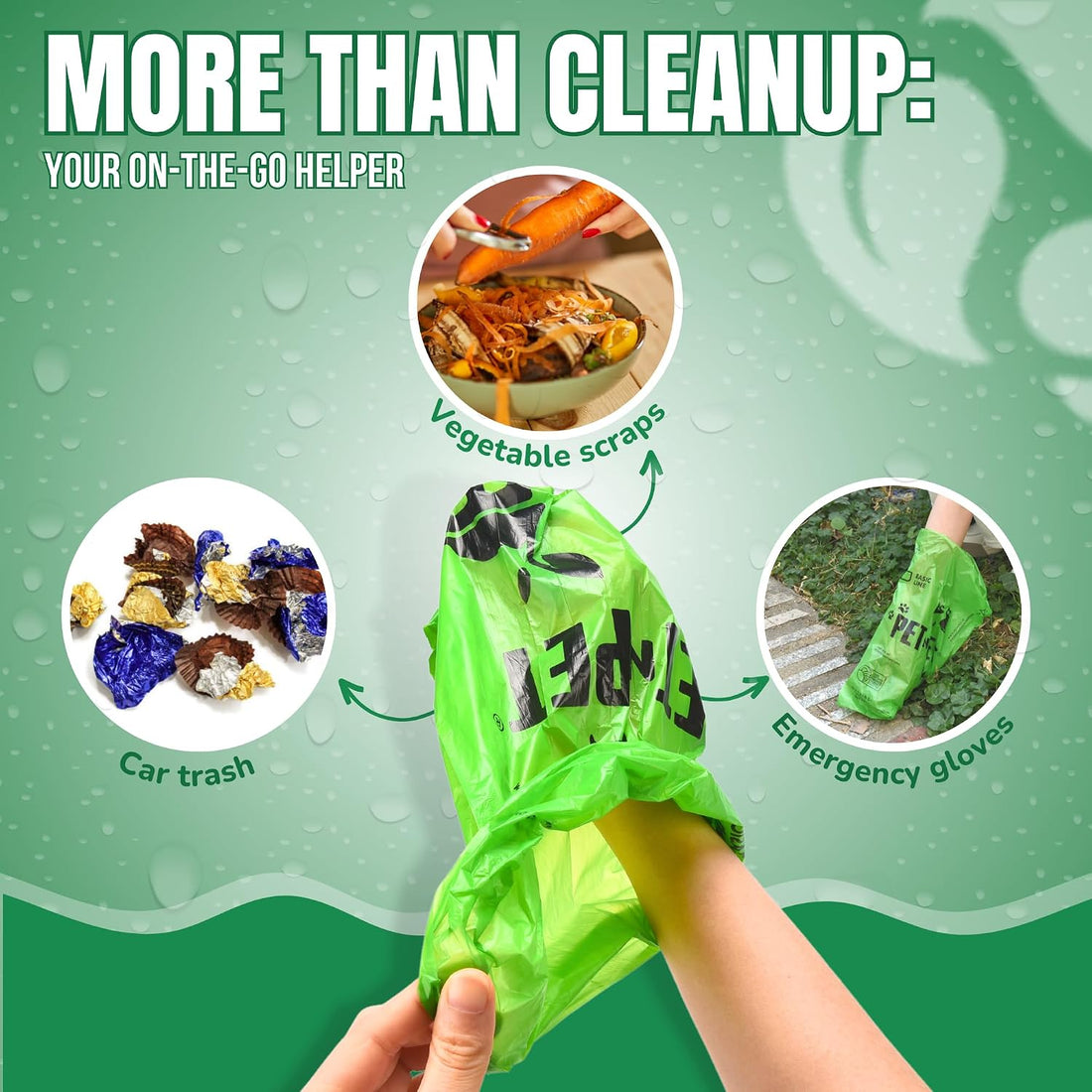 Pet N Pet Dog Poop Bags Rolls, 540 Count, Plant Based, Unscented