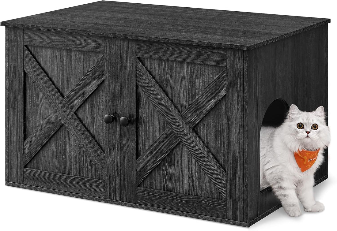 Feandrea Cat Litter Box Enclosure, End Table