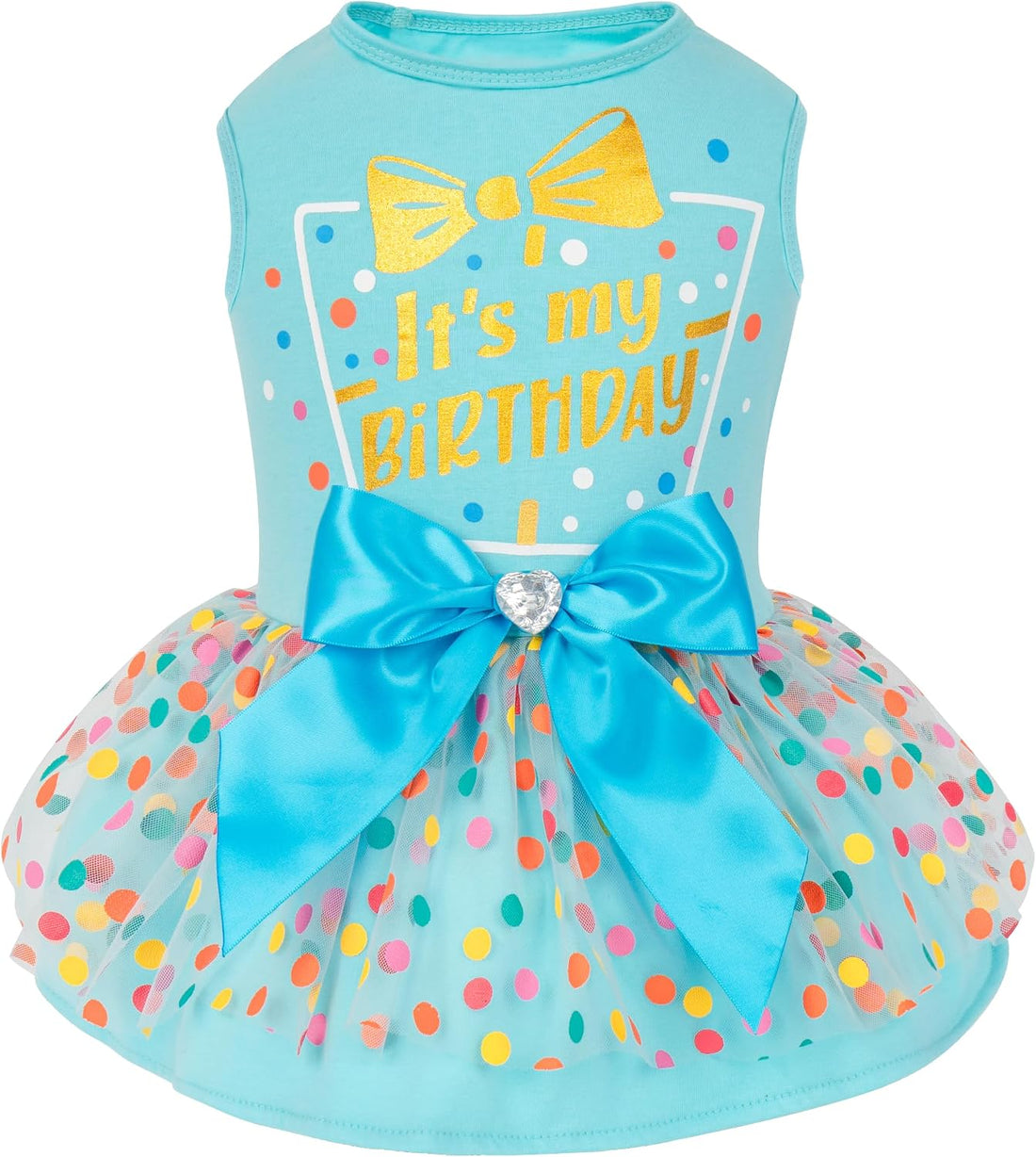 cyeollo Dog Halloween Dress, Pumpkin Print Tulle Outfit with Hair Bow
