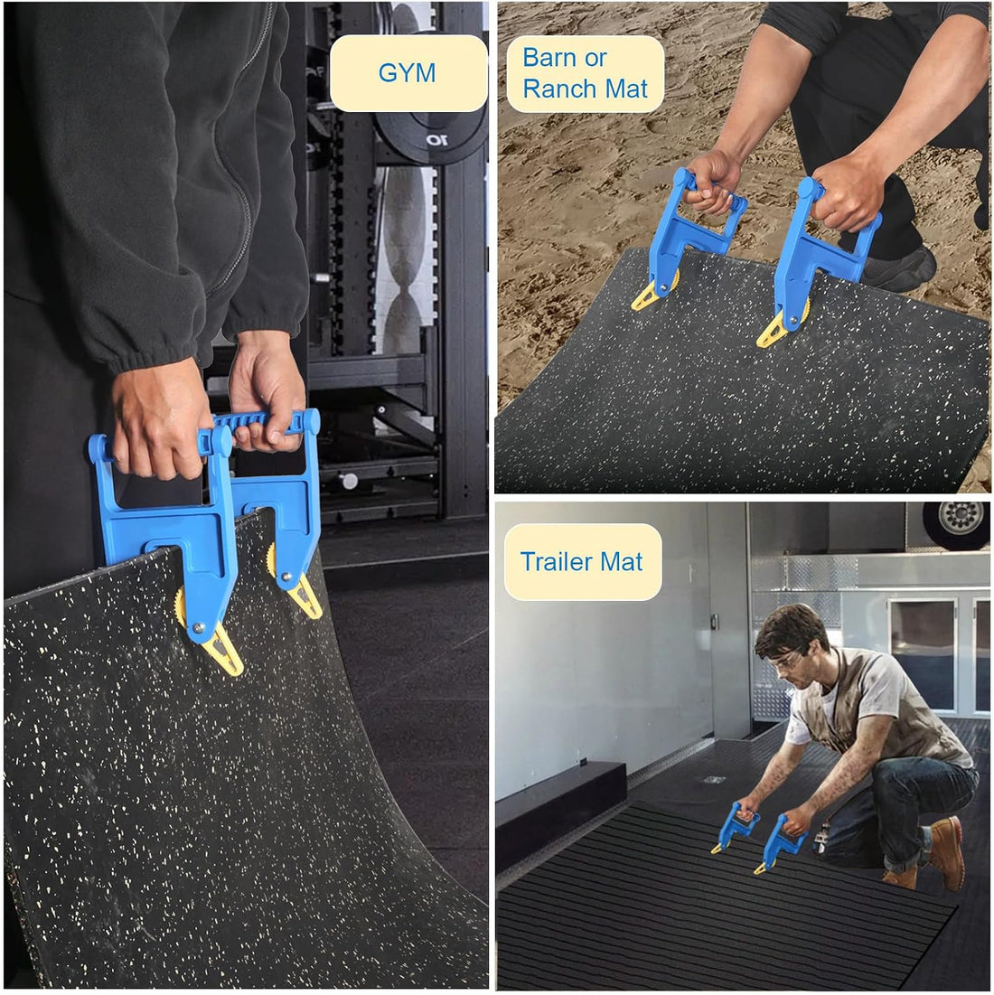 Feroca Heavy Duty Stall Mat Gripper, Pair of 2