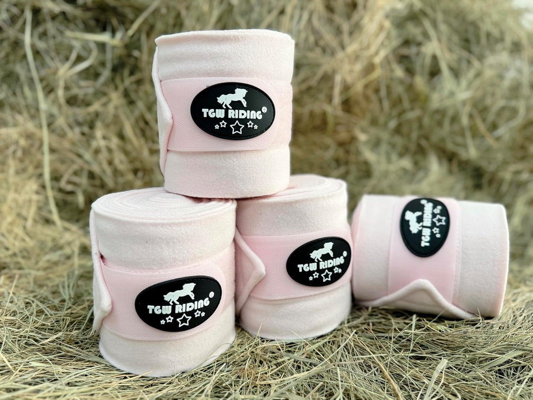 Horse Polo Leg Wraps, Horse Leg Wraps, Horse Fleece Bandages,4-Pack