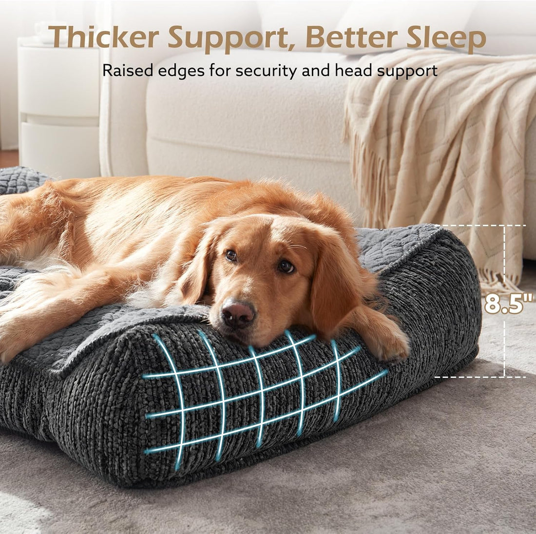 JOEJOY XL Orthopedic Dog Beds Large Size Dog