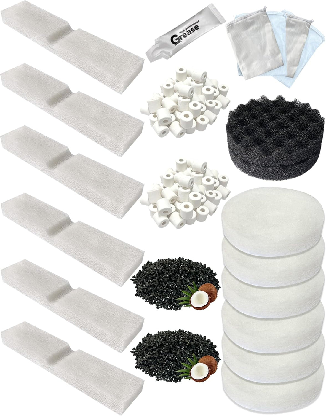Aquarium Media Kits Compatible with Fluval FX2/FX4/FX5/FX6 Canister