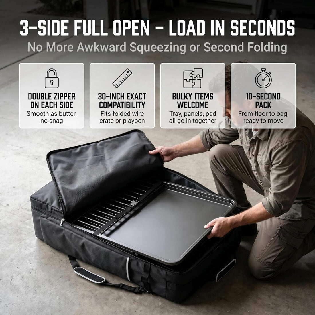 30" Dog Cage Storage Bag