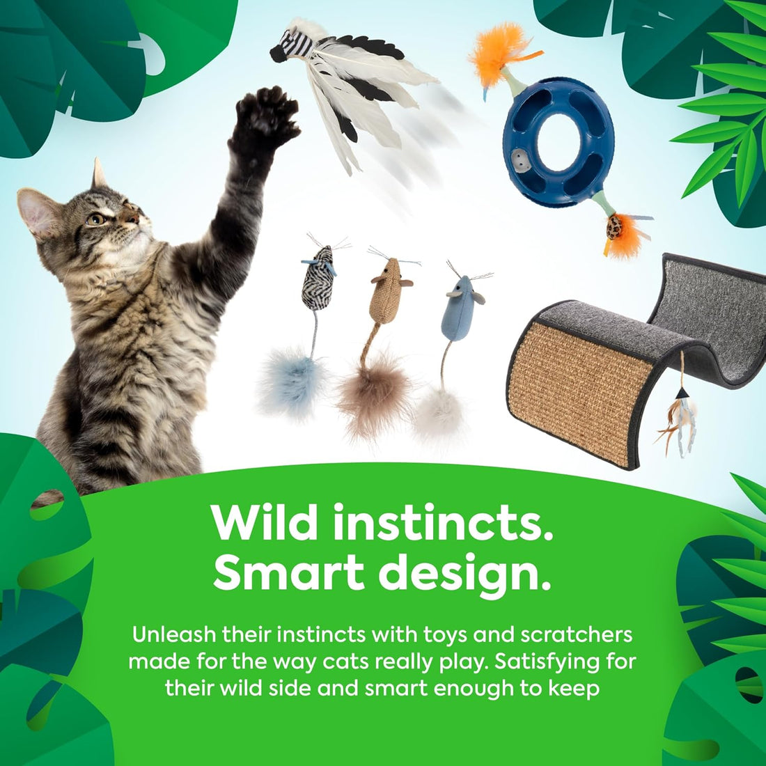 SmartyKat Hidden Hijinks Toy for Indoor Cats & Kittens