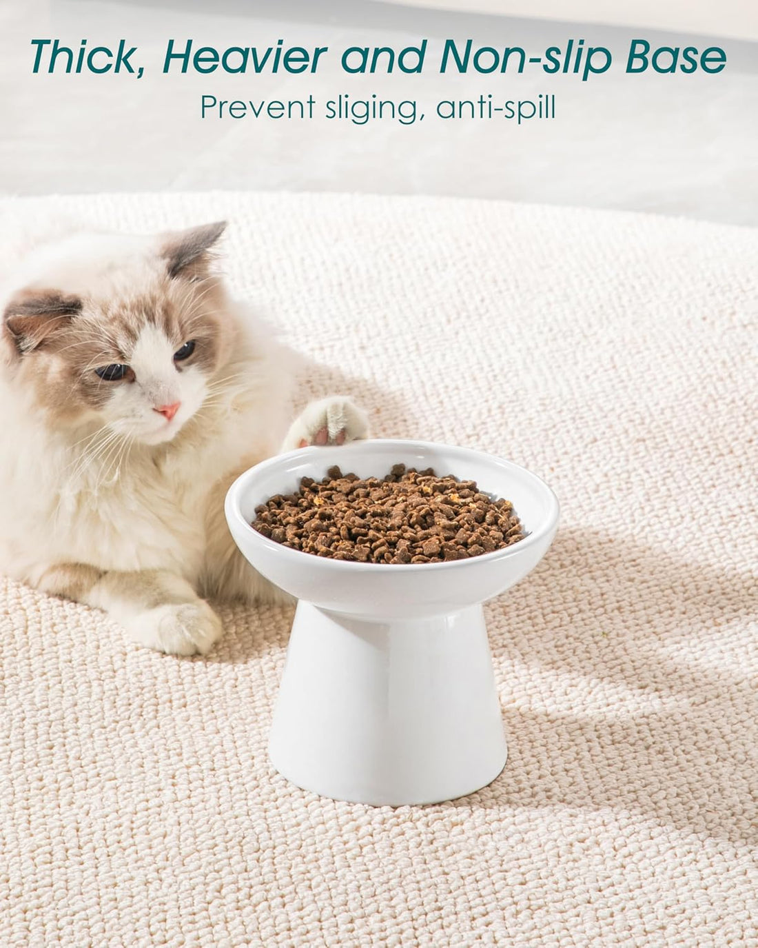 vancasso Extra Wide Elevated Cat Bowls 2-Pack