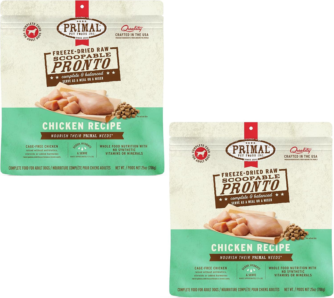 Primal Pronto Mini Nuggets, Freeze Dried Dog Food, Chicken, 16 oz