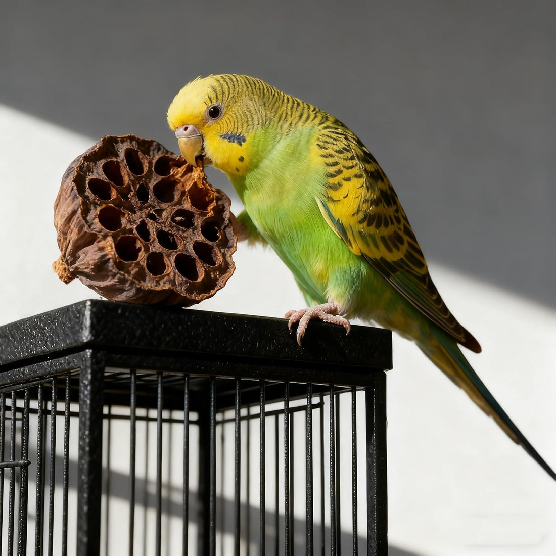 Bird Pet Toys - Lotus Pod Foraging Box, 10 Natural Ingredients