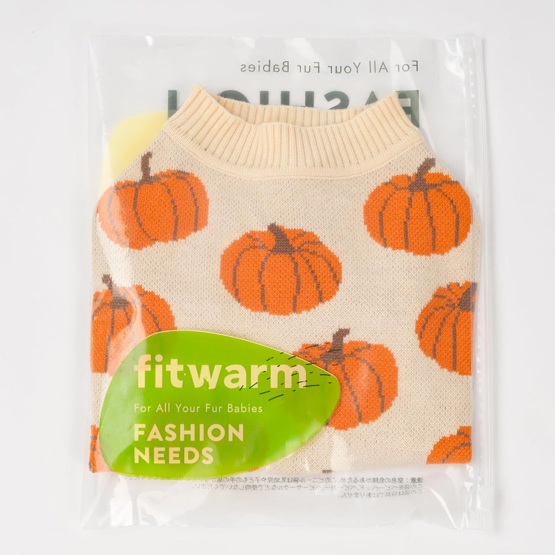 Fitwarm Pumpkin Dog Sweater, Thanksgiving Outfit for Small Dogs Boy