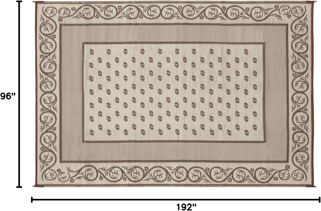 Faulkner Deluxe 49599 Multi-Purpose Vineyard Mat, 8' x 16', Beige