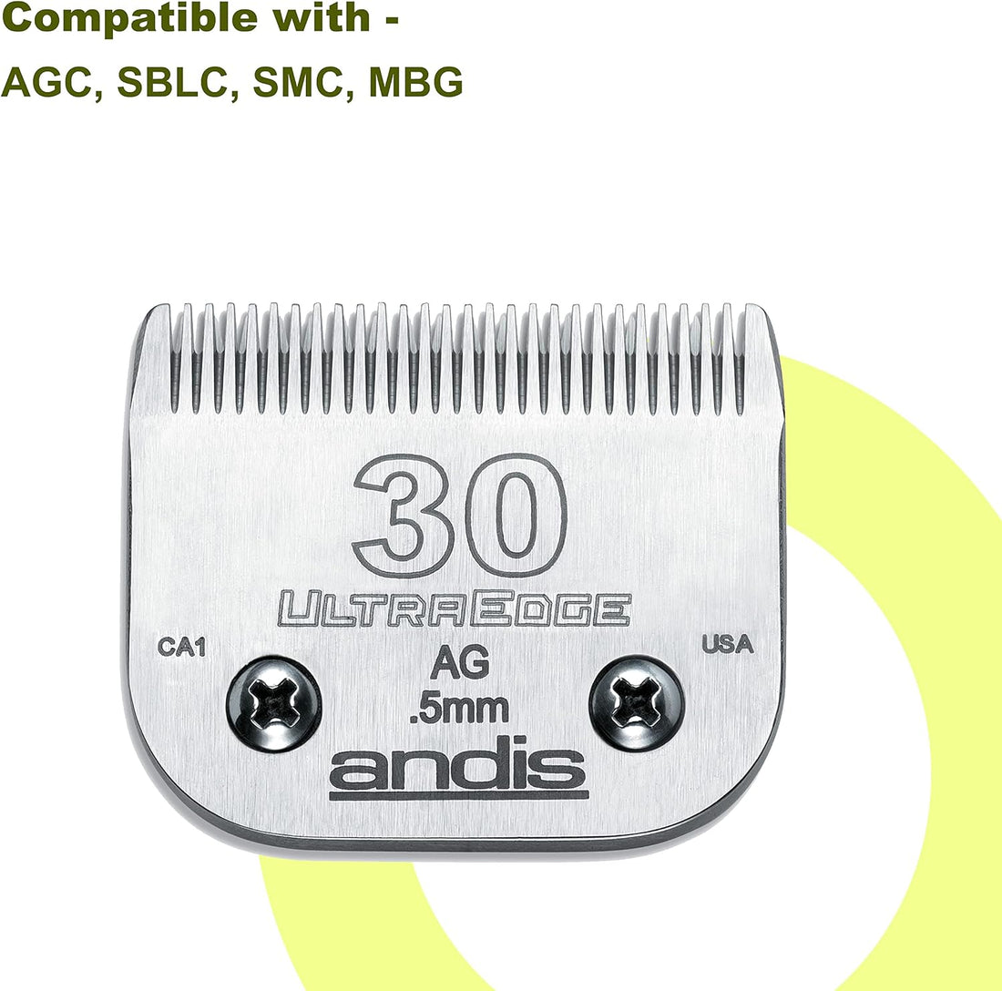 Andis 64075 UltraEdge Blade, Size 30, 1/50in, Chrome