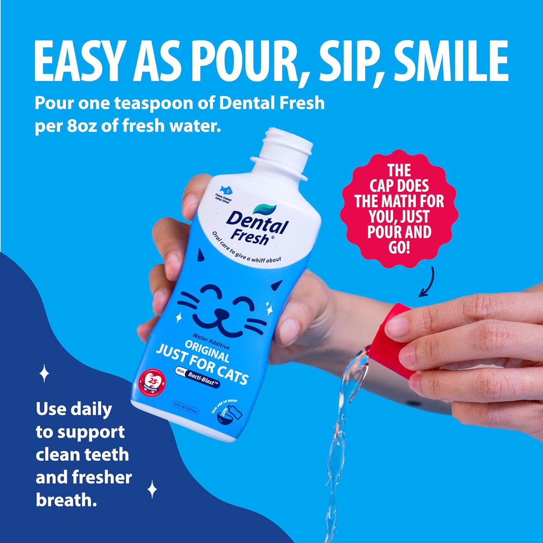 Dental Fresh Cat Water Additive, Tuna Flavor Dental Care