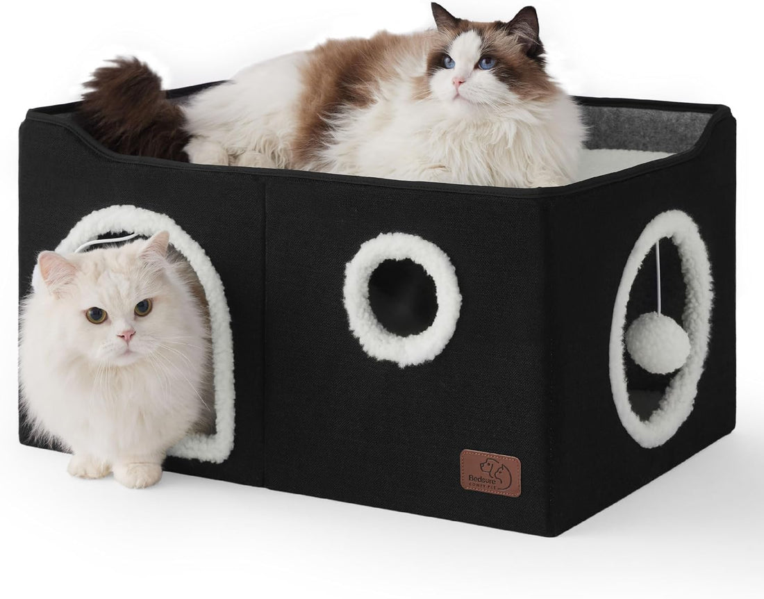 Bedsure 3-Level Cat Tree for Indoor Cats with Scratching Post
