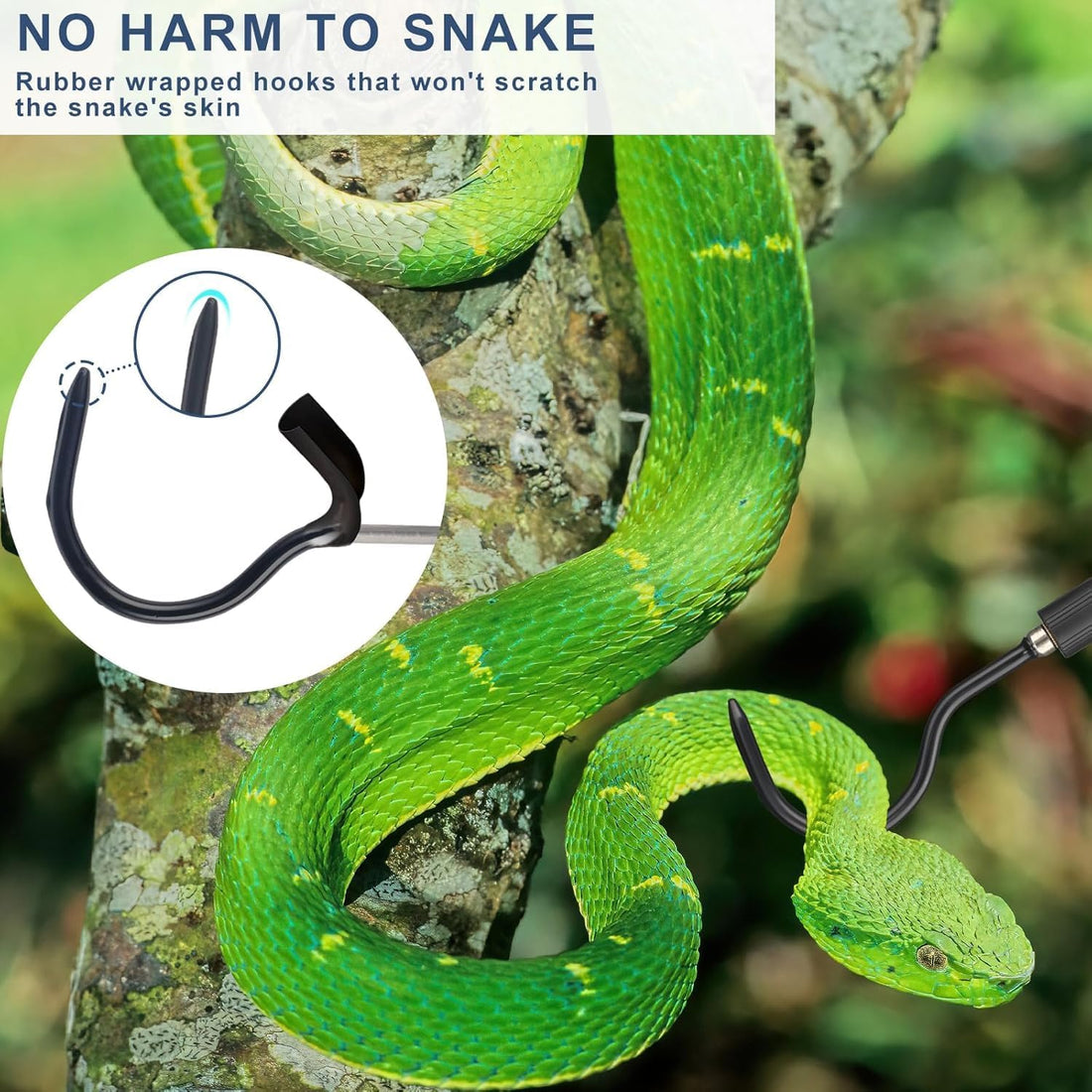 Snake Hook Heavy Duty, Snake Hook Retractable 35"-65" Catcher Hook
