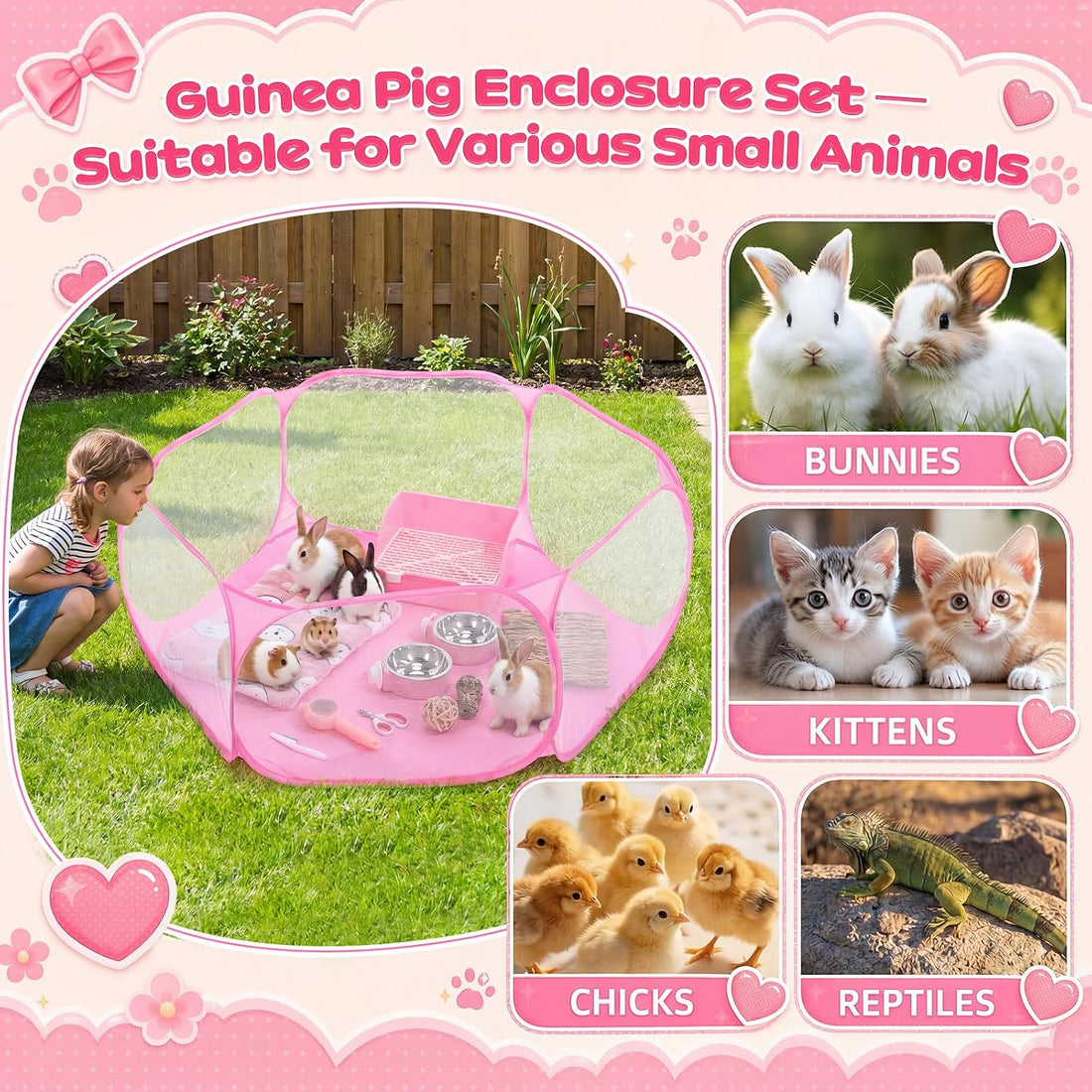 12pcs Bunny Starter Kit, Bunny Toy Grooming Set